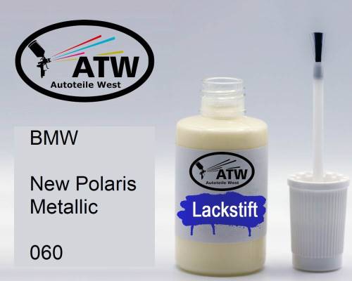 BMW, New Polaris Metallic, 060: 20ml Lackstift, von ATW Autoteile West.